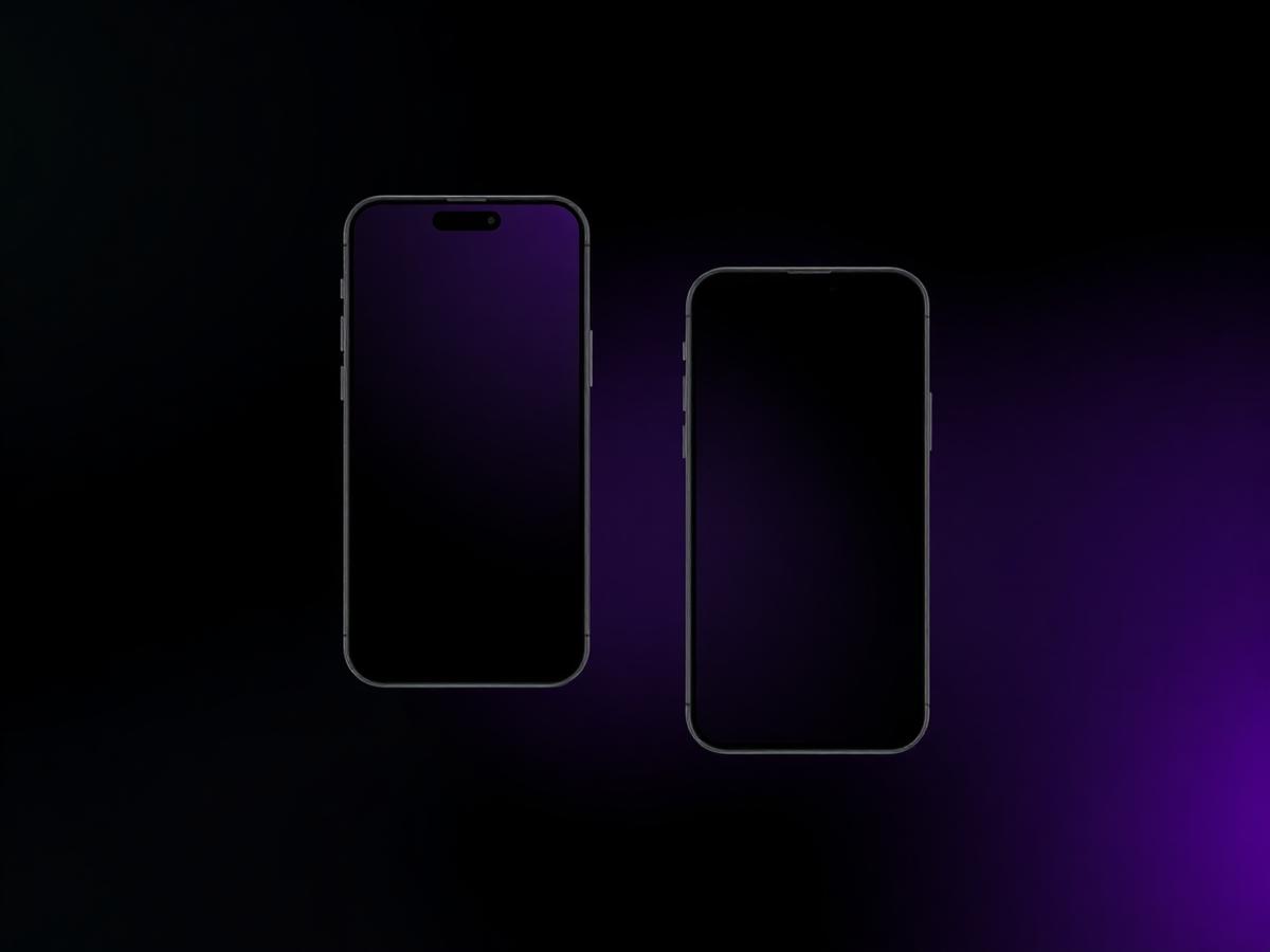 Mobile app experience placeholder mockup